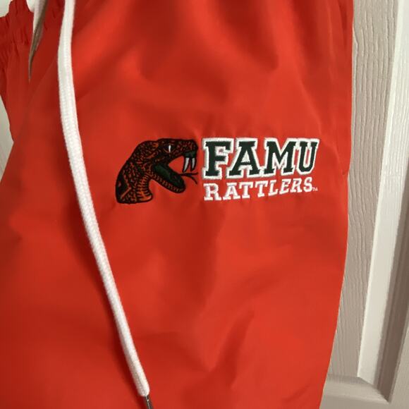 Mitchell & Ness NCAA Paintbrush Warmup Pant Florida A&M FAMU Rattlers Size Small - Picture 3 of 8